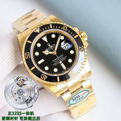 40mm Rolex Submariner Replica 3135 Movement for 40mm 3235 Movement for 41mm 904L Black Dial Watch
